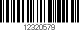Código de barras (EAN, GTIN, SKU, ISBN): '12320579'