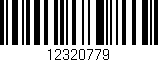 Código de barras (EAN, GTIN, SKU, ISBN): '12320779'