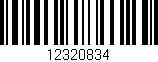 Código de barras (EAN, GTIN, SKU, ISBN): '12320834'