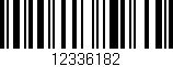 Código de barras (EAN, GTIN, SKU, ISBN): '12336182'