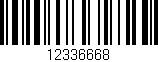 Código de barras (EAN, GTIN, SKU, ISBN): '12336668'