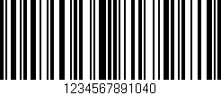 Código de barras (EAN, GTIN, SKU, ISBN): '1234567891040'