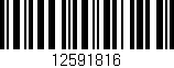 Código de barras (EAN, GTIN, SKU, ISBN): '12591816'