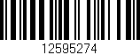 Código de barras (EAN, GTIN, SKU, ISBN): '12595274'