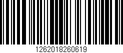 Código de barras (EAN, GTIN, SKU, ISBN): '1262018260619'