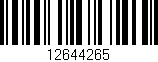 Código de barras (EAN, GTIN, SKU, ISBN): '12644265'