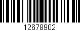 Código de barras (EAN, GTIN, SKU, ISBN): '12678902'