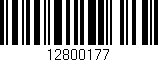 Código de barras (EAN, GTIN, SKU, ISBN): '12800177'