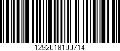 Código de barras (EAN, GTIN, SKU, ISBN): '1292018100714'