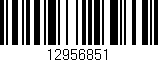 Código de barras (EAN, GTIN, SKU, ISBN): '12956851'