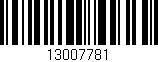 Código de barras (EAN, GTIN, SKU, ISBN): '13007781'