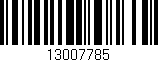 Código de barras (EAN, GTIN, SKU, ISBN): '13007785'