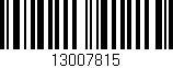 Código de barras (EAN, GTIN, SKU, ISBN): '13007815'