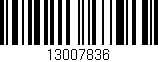 Código de barras (EAN, GTIN, SKU, ISBN): '13007836'