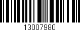 Código de barras (EAN, GTIN, SKU, ISBN): '13007980'