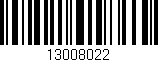 Código de barras (EAN, GTIN, SKU, ISBN): '13008022'