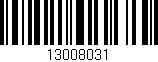 Código de barras (EAN, GTIN, SKU, ISBN): '13008031'