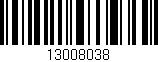 Código de barras (EAN, GTIN, SKU, ISBN): '13008038'