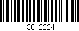 Código de barras (EAN, GTIN, SKU, ISBN): '13012224'