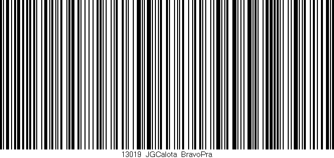 Código de barras (EAN, GTIN, SKU, ISBN): '13019_JGCalota_BravoPra'