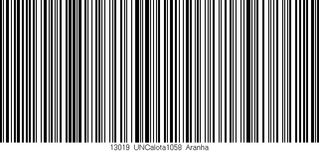 Código de barras (EAN, GTIN, SKU, ISBN): '13019_UNCalota1058_Aranha'