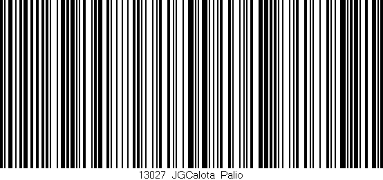 Código de barras (EAN, GTIN, SKU, ISBN): '13027_JGCalota_Palio'