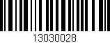Código de barras (EAN, GTIN, SKU, ISBN): '13030028'