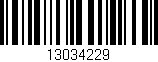 Código de barras (EAN, GTIN, SKU, ISBN): '13034229'