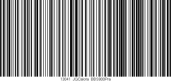 Código de barras (EAN, GTIN, SKU, ISBN): '13041_JGCalota_BBS900Pra'