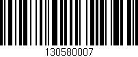 Código de barras (EAN, GTIN, SKU, ISBN): '130580007'