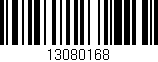 Código de barras (EAN, GTIN, SKU, ISBN): '13080168'