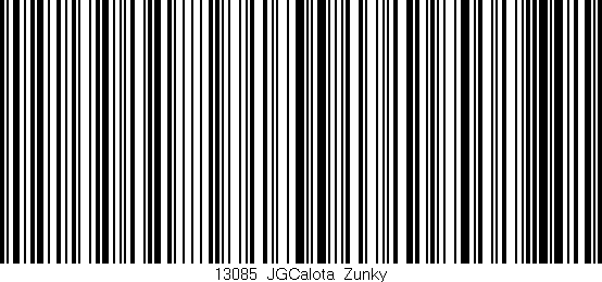 Código de barras (EAN, GTIN, SKU, ISBN): '13085_JGCalota_Zunky'