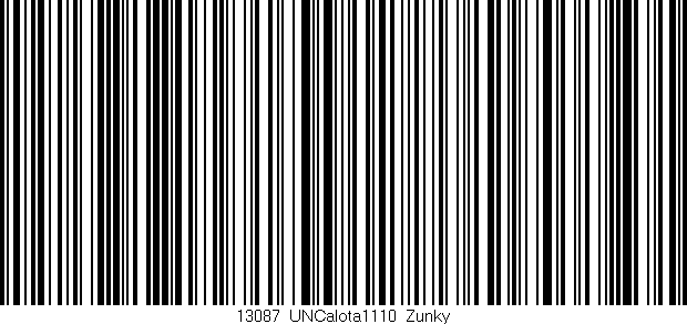 Código de barras (EAN, GTIN, SKU, ISBN): '13087_UNCalota1110_Zunky'