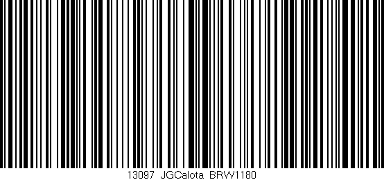 Código de barras (EAN, GTIN, SKU, ISBN): '13097_JGCalota_BRW1180'