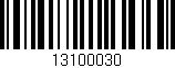 Código de barras (EAN, GTIN, SKU, ISBN): '13100030'