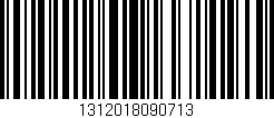Código de barras (EAN, GTIN, SKU, ISBN): '1312018090713'