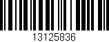 Código de barras (EAN, GTIN, SKU, ISBN): '13125836'