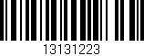 Código de barras (EAN, GTIN, SKU, ISBN): '13131223'