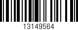 Código de barras (EAN, GTIN, SKU, ISBN): '13149564'