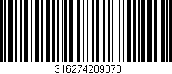 Código de barras (EAN, GTIN, SKU, ISBN): '1316274209070'