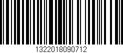 Código de barras (EAN, GTIN, SKU, ISBN): '1322018090712'