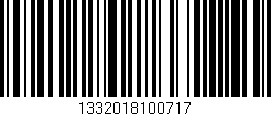 Código de barras (EAN, GTIN, SKU, ISBN): '1332018100717'