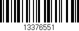 Código de barras (EAN, GTIN, SKU, ISBN): '13376551'
