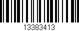 Código de barras (EAN, GTIN, SKU, ISBN): '13383413'