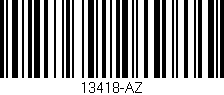 Código de barras (EAN, GTIN, SKU, ISBN): '13418-AZ'