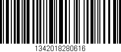 Código de barras (EAN, GTIN, SKU, ISBN): '1342018280616'