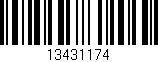 Código de barras (EAN, GTIN, SKU, ISBN): '13431174'