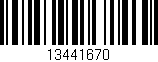 Código de barras (EAN, GTIN, SKU, ISBN): '13441670'