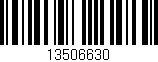 Código de barras (EAN, GTIN, SKU, ISBN): '13506630'