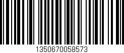 Código de barras (EAN, GTIN, SKU, ISBN): '1350670058573'
